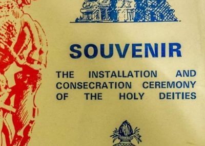 Indian Community Centre – Souvenir Booklet, Consecration Ceremony Day